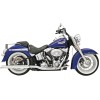 Tobă de eșapament cu tăiere înclinată pentru true duals crom BASSANI XHAUST 31117C