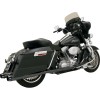 Tobă de eșapament straight cut black BASSANI XHAUST FLH-517LRB