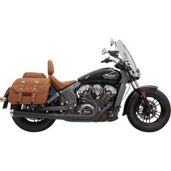 Sistem de evacuare ROAD RAGE 2-INTO-1 cu amortizor lung megafon negru BASSANI XHAUST 8S11JB