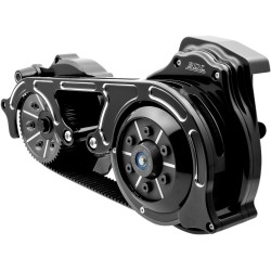 2 seturi de transmisie cu curea deschisă cu placă de motor din două componente negru BELT DRIVES EV2PH-B17-B