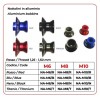 Capete din aluminiu SUZUKI-HONDA-DUCATI roșii BIKE LIFT NA-M8/R