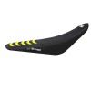 Husă pentru șa double grip 3 negru/galben BLACKBIRD RACING 1620H