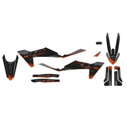 Set grafic MAT BLK KTM 2 BLACKBIRD RACING 2548Y Set grafic MAT BLK KTM 2 BLACKBIRD RACING 2548Y