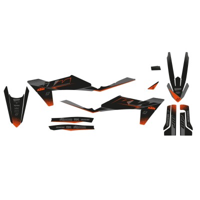 Set grafic MAT BLK KTM 2 BLACKBIRD RACING 2548Y