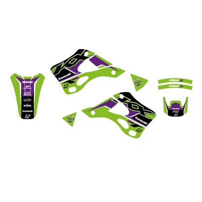 Set grafic DREAM 5 KX125 99-02 BLACKBIRD RACING 2409AB