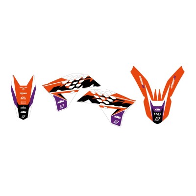 Set grafic DREAM 5 SX 07-10 BLACKBIRD RACING 2527AB