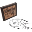 Set de cabluri din vinil negru și furtun de frână pentru ghidon de 14 Set de cabluri din vinil negru și furtun de frână pentru ghidon de 14