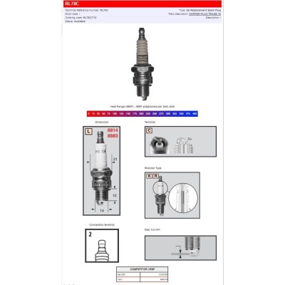 Bujie CHAMPION S-PLUG RL78C CHAMPION RL78C
