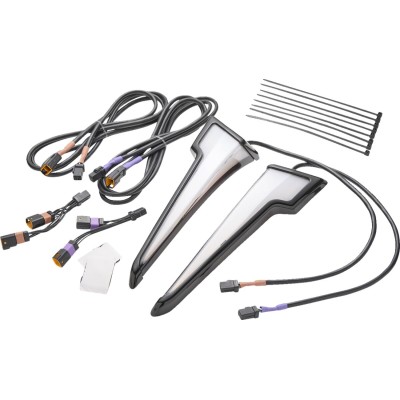 Far LED față QUILL cu semnalizatoare STREET GLIDE negru CIRO 3D 12201