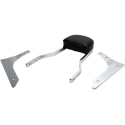 Spătar scurt pătrat cromat cu pernă HONDA COBRA 02-5618 Spătar scurt pătrat cromat cu pernă HONDA COBRA 02-5618