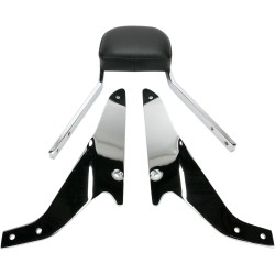 Mini spătar pătrat cromat cu pernă SUZUKI COBRA 02-4845 Mini spătar pătrat cromat cu pernă SUZUKI COBRA 02-4845