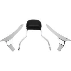 Spătar scurt pătrat cromat cu pernă KAWASAKI COBRA 02-5968 Spătar scurt pătrat cromat cu pernă KAWASAKI COBRA 02-5968