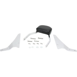 Spătar mini pătrat cromat cu pernă HONDA COBRA 02-4651 Spătar mini pătrat cromat cu pernă HONDA COBRA 02-4651