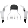Spătar scurt pătrat cromat cu pernă HONDA COBRA 02-5601