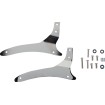 Spătar scurt rotund chrome cu pernă KAWASAKI COBRA 02-8968 thumb