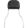 Spătar scurt pătrat cromat cu pernă HD COBRA 602-1201