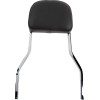 Spătar scurt pătrat cromat cu pernă HD COBRA 602-1202