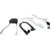 Spătar scurt pătrat cromat cu pernă HONDA COBRA 02-5636