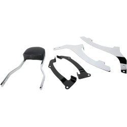 Spătar scurt pătrat cromat cu pernă HONDA COBRA 02-5636 Spătar scurt pătrat cromat cu pernă HONDA COBRA 02-5636