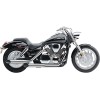 Sistem de evacuare 2 în 2 classic deluxe staggered dual slash cut chrome COBRA 1563SC