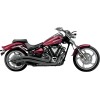 Sistem de evacuare speedster swept negru cu orificii pentru senzori O2 COBRA 2225B