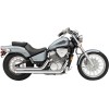 Sistem de evacuare STREET ROD 2 în 2 drepte cromate COBRA 1721T