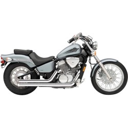 Sistem de evacuare STREET ROD 2 în 2 drepte cromate COBRA 1721T Sistem de evacuare STREET ROD 2 în 2 drepte cromate COBRA 1721T
