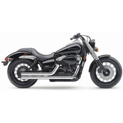 Sistem de evacuare STREET ROD 2 în 2 drepte cromate COBRA 1724T