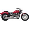 Sistem de evacuare HOT ROD SPEEDSTER SHORT 2 ÎN 2 STRAIGHT-CUT TRIPLE-CHROME COBRA 2717T