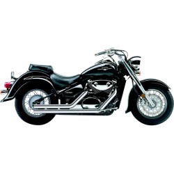 Sistem de evacuare STREET ROD 2 INTO 2 STRAIGHT-CUT CHROME COBRA 3717T