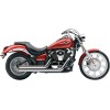 Sistem de evacuare HOT ROD SPEEDSTER SHORT cu POWERPORT 2 în 2 triple cromate COBRA 4718T