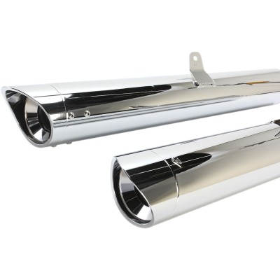 Tobe lungi slip on cu capete teșite cromate HONDA COBRA 1216