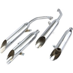 Capete slash cut slip ons cromate COBRA 1164SC Capete slash cut slip ons cromate COBRA 1164SC