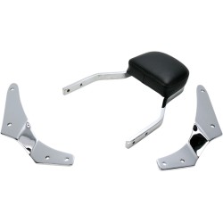 Mini spătar pătrat sissy cu pernă chrome COBRA 02-4616