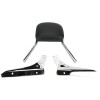 Mini spătar pătrat sissy bar cu pernă chrome KAWASAKI COBRA 02-4962