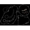 Set garnituri b/e YFZ450R,YZ450F,WR450F COMETIC C7908BE