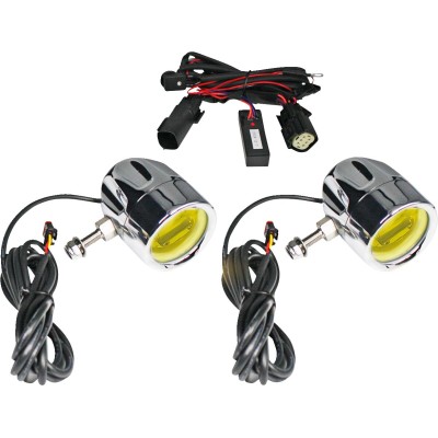 Lumină de ceață CHRM/ galbenă CUSTOM DYNAMICS PB-FOG-BCM-YC