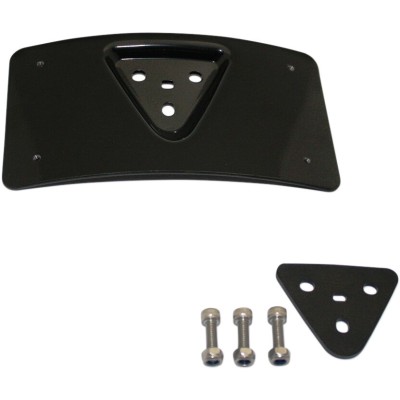 Suport pentru număr de înmatriculare radius horizontal laydown negru CUSTOM DYNAMICS CD-PFM-B