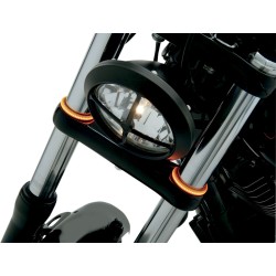 Inele LED pentru furcă TRUWRAPZ 41MM AMBER/SMOKED CUSTOM DYNAMICS TW41AS Inele LED pentru furcă TRUWRAPZ 41MM AMBER/SMOKED CUSTOM DYNAMICS TW41AS