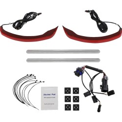 Geantă de bagaje cu profil redus roșie INDIAN CUSTOM DYNAMICS CD-IND-SPR-V2-R