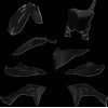 Set replică caroserie din 5 piese negru KAWASAKI CYCRA 1CYC-9436-12
