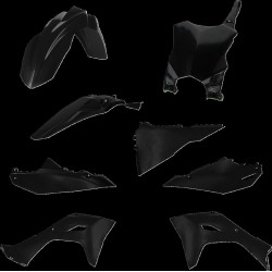 Set replică caroserie din 5 piese negru KAWASAKI CYCRA 1CYC-9436-12