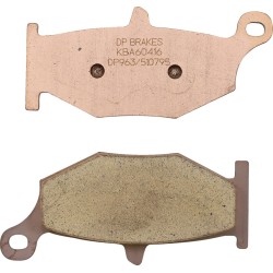 Plăcuță de frână DP sinterizată pentru înlocuire stradală, touring, off-road/ATV DP BRAKES DP963 Plăcuță de frână DP sinterizată pentru înlocuire stradală, touring, off-road/ATV DP BRAKES DP963