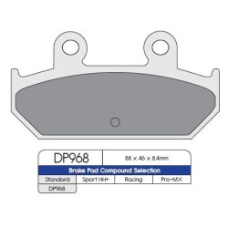 Plăcuță de frână standard sinterizată DP BRAKES DP968 Plăcuță de frână standard sinterizată DP BRAKES DP968