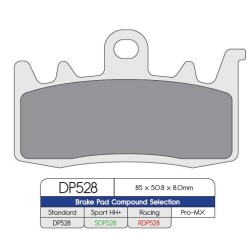 Plăcuță de frână DP sinterizată pentru înlocuire stradală, touring, off-road/ATV DP BRAKES DP528 Plăcuță de frână DP sinterizată pentru înlocuire stradală, touring, off-road/ATV DP BRAKES DP528