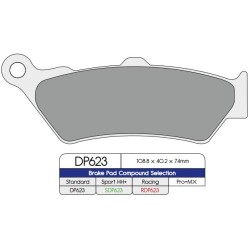 Plăcuță de frână SDP SPORT HH+ frecare mare pentru stradă DP BRAKES SDP623HH+ Plăcuță de frână SDP SPORT HH+ frecare mare pentru stradă DP BRAKES SDP623HH+