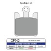 Plăcuță de frână DP sinterizată pentru înlocuire stradală, touring, off-road/ATV DP BRAKES DP942 Plăcuță de frână DP sinterizată pentru înlocuire stradală, touring, off-road/ATV DP BRAKES DP942 thumb