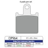 Plăcuță de frână DP sintered replacement street touring off-road/ATV DP BRAKES DP964