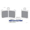 Plăcuță de frână SDP SPORT HH+ frecare ridicată pentru stradă DP BRAKES SDP504HH+
