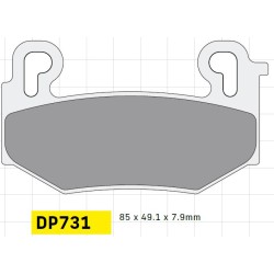 Plăcuță de frână standard sinter DP BRAKES DP731 Plăcuță de frână standard sinter DP BRAKES DP731